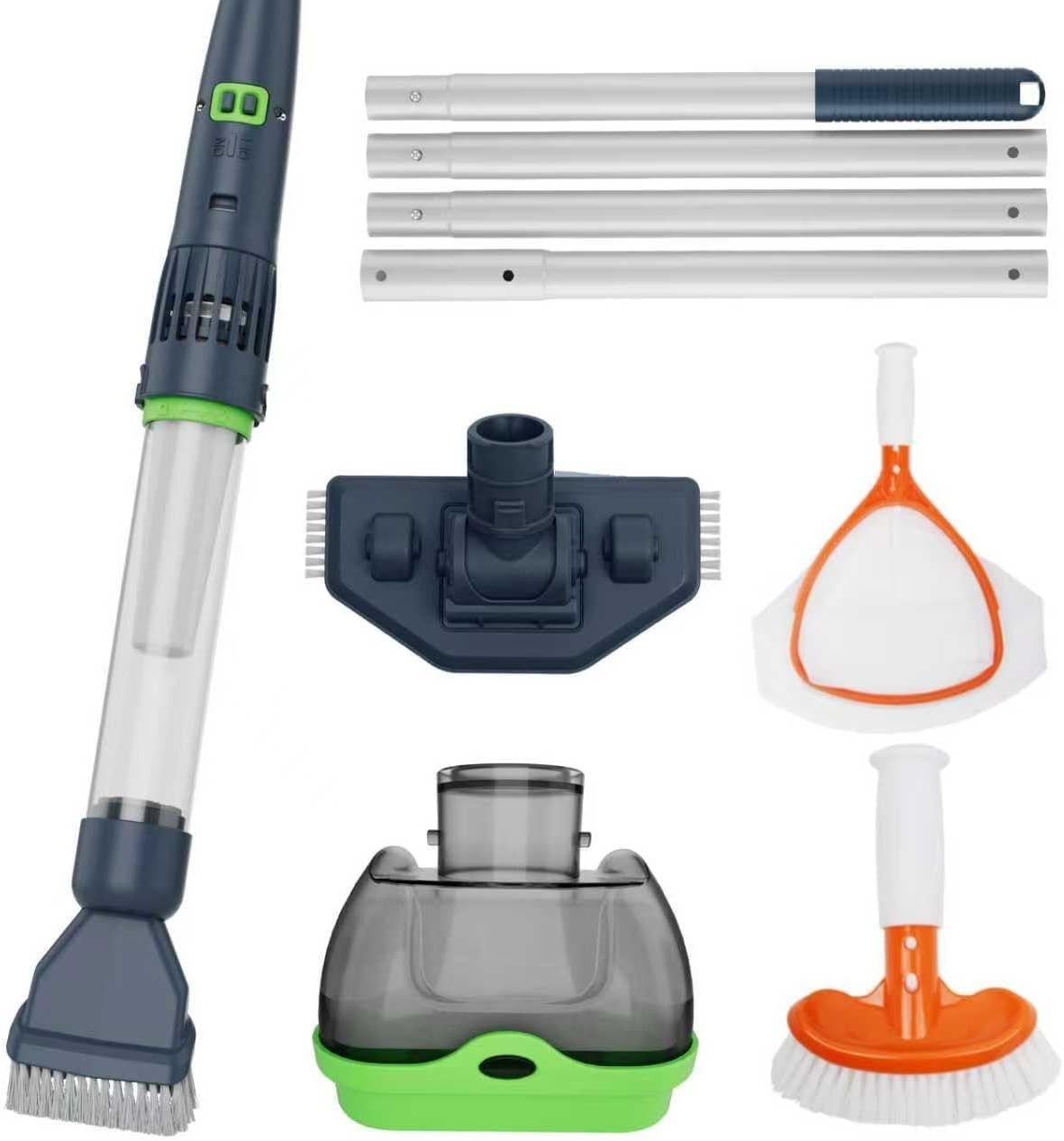 Rechargeable Hot Tub & Pool Vacuum Cleaner, 70 Min Runtime, Magnetic Drive