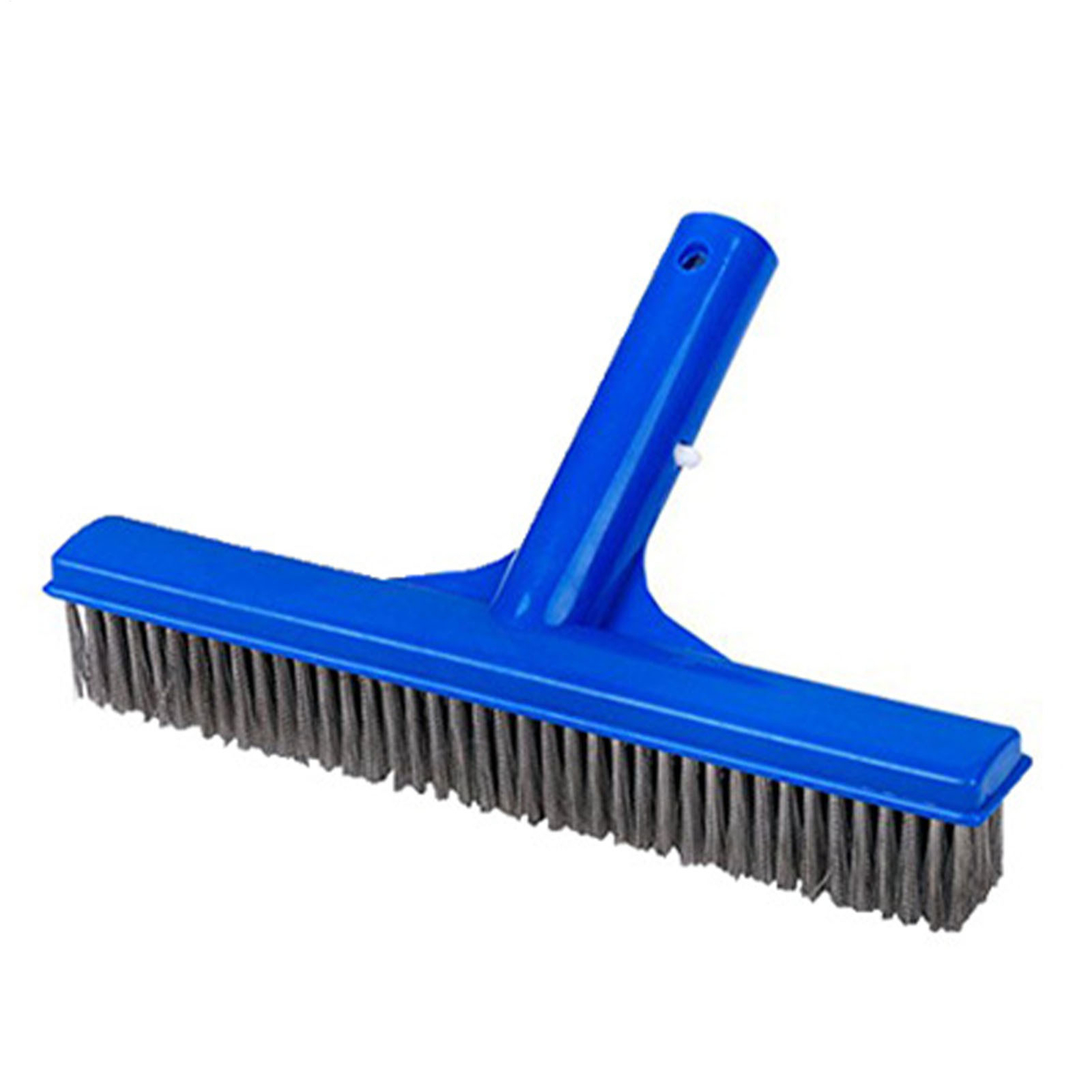 Wire Pool Brush 10 inch Stainless Steel Easy Pushing Cleaning Angled At 45°