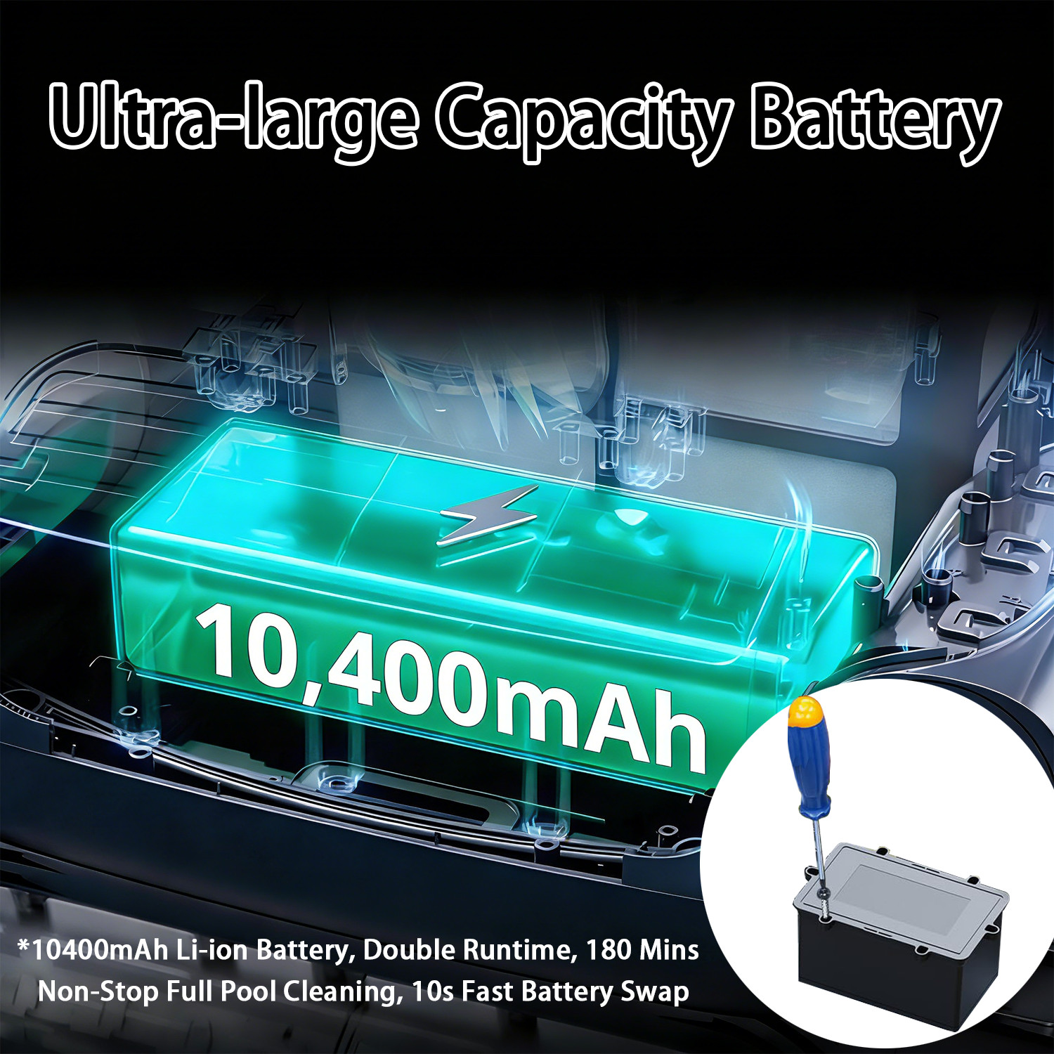 2026 New Robotic Pool Vacuum Cleaner , Cordless Pool Vacuum, App Support
