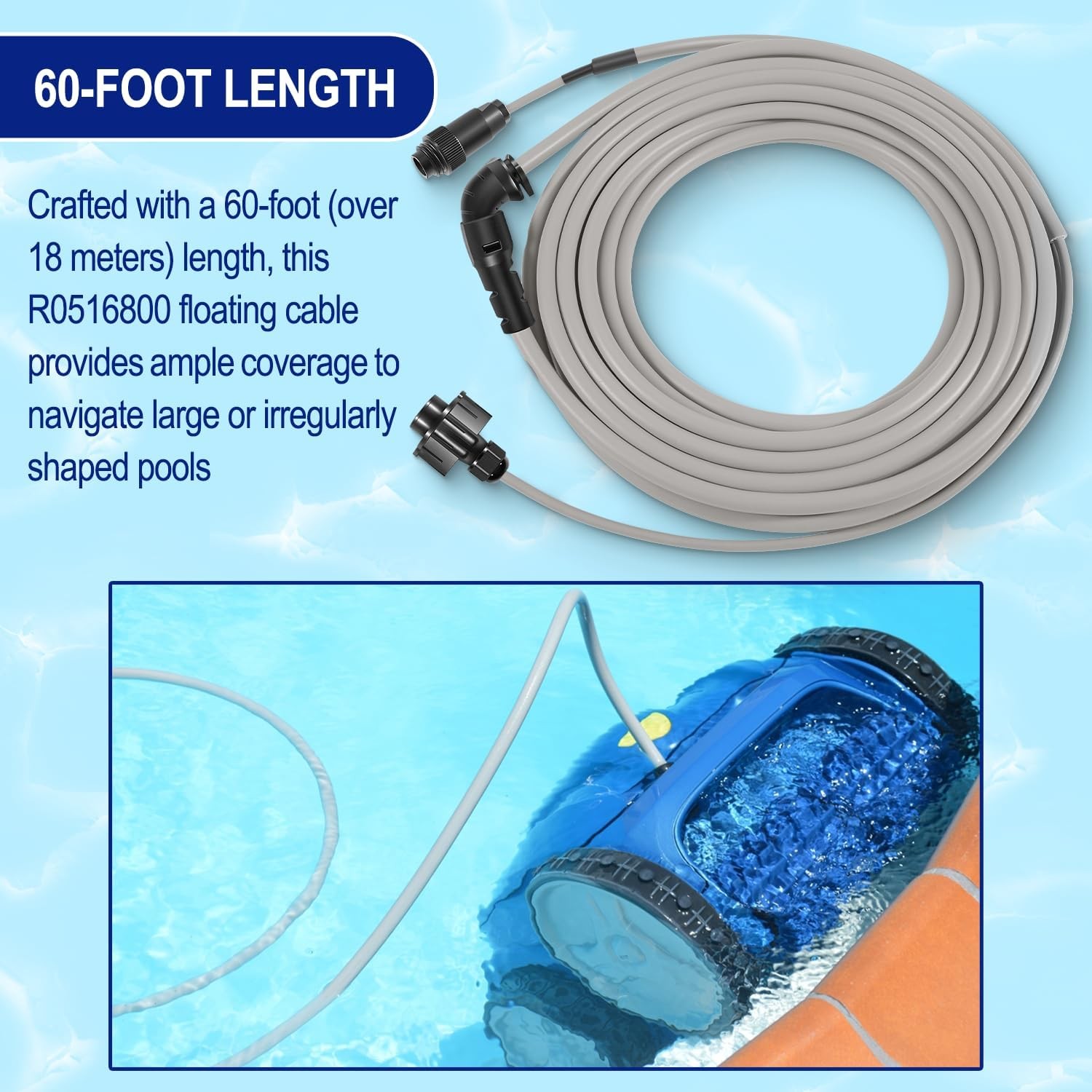 R0516800 Floating Cable Part For Polaris 9300 9350 9400 9450 Sport Pool Cleaners