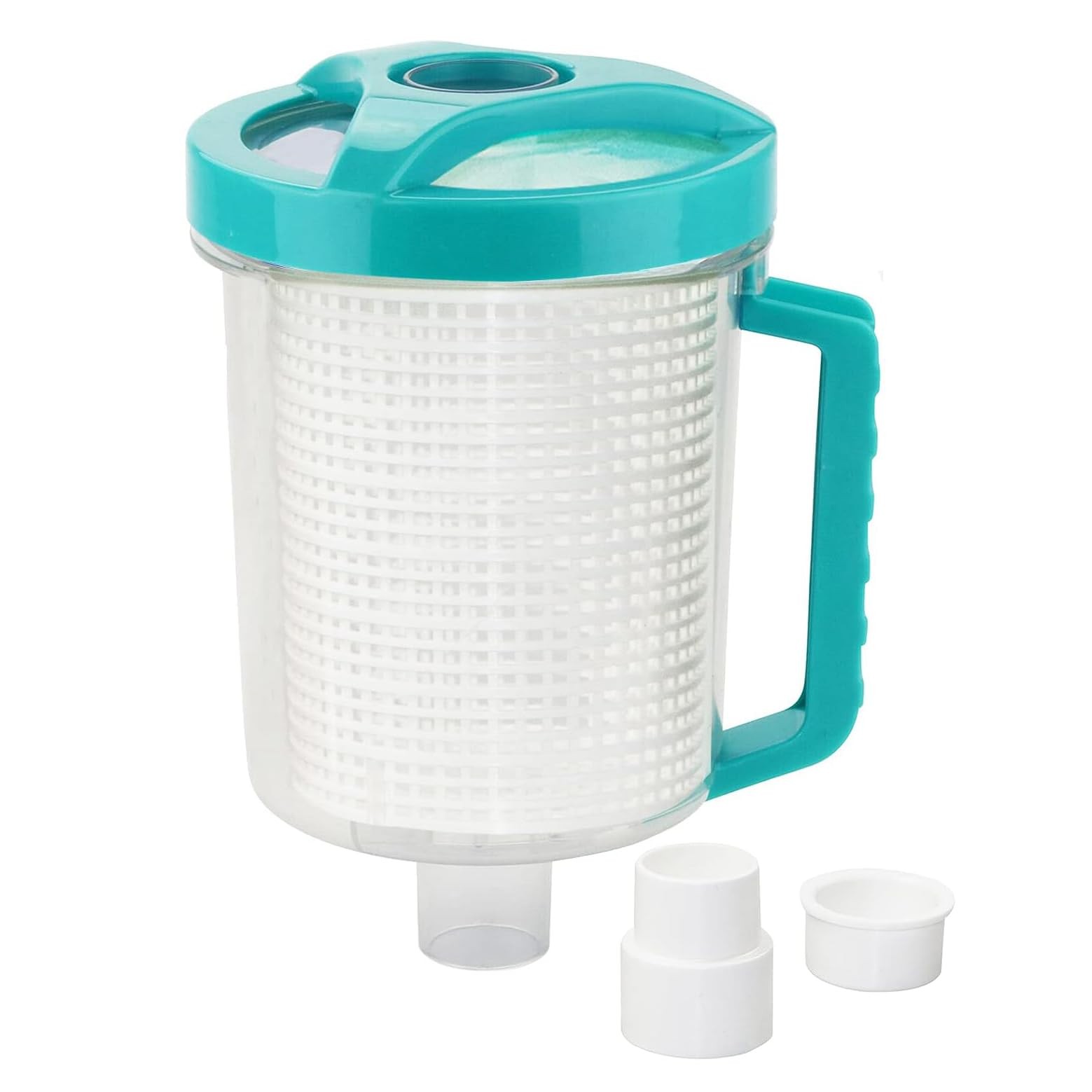 Pool Leaf Canister Catcher for Vacuum with Mesh Basket Fits All Cleaners
