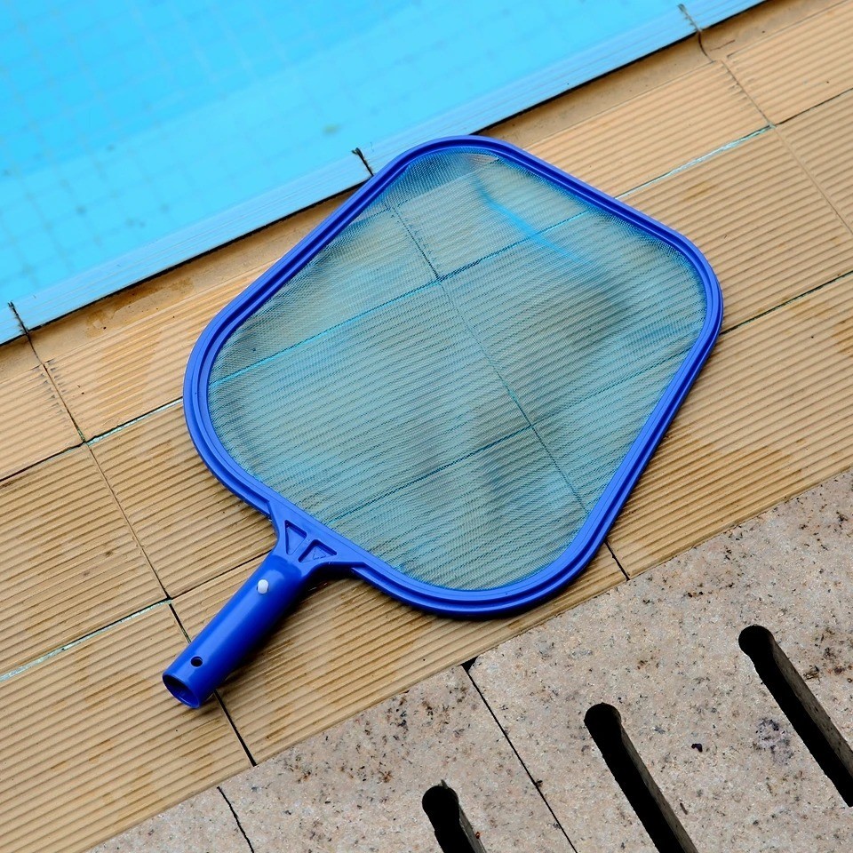 Heavy Duty Pool Skimmer Leaf Rake Net Cleaning Swimming Pool Fine Mesh Netting