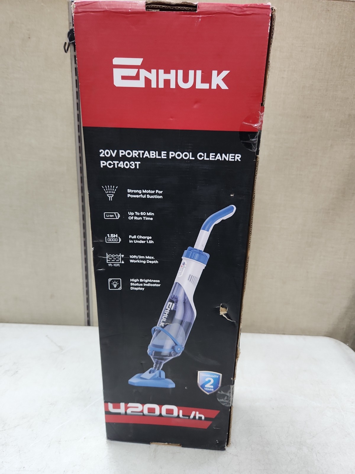 NEW Enhulk Rechargeable Handheld Cordless Pool Vacuum – PC10PRO – Blue
