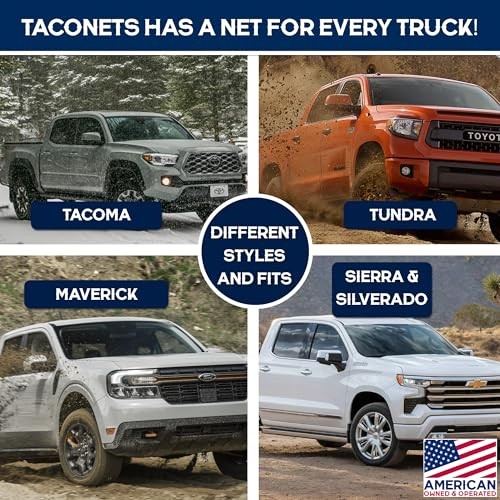 Upgraded Highly Elastic Cargo Net, USA Full Size Trucks – Single Layer