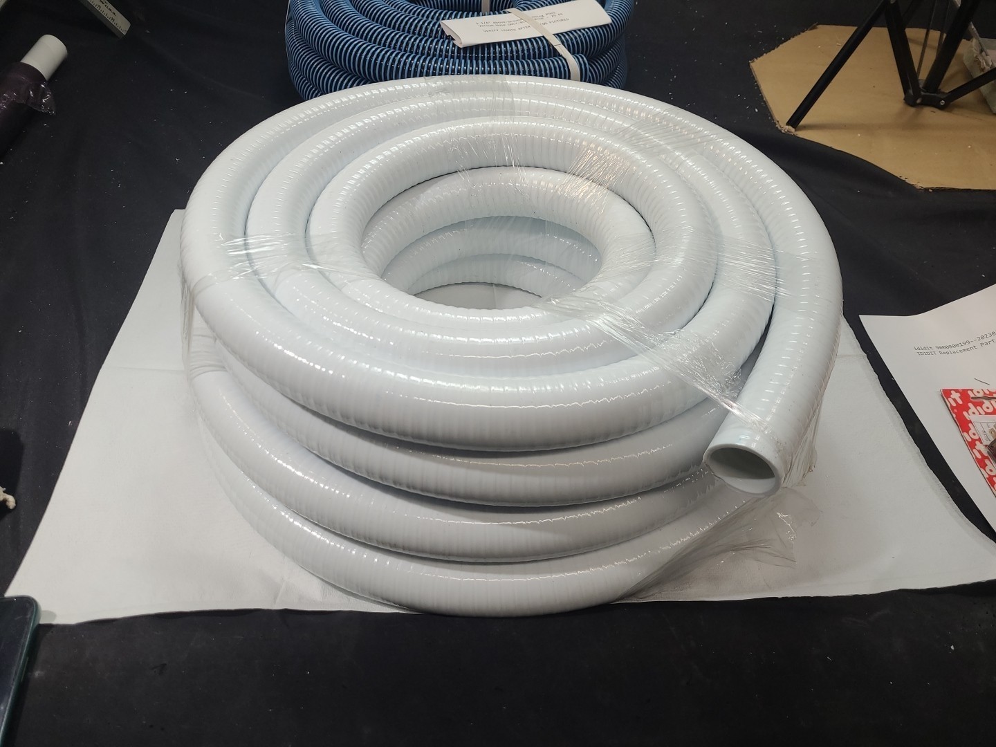 1-1/2&Prime; Swimming Pool SUCTION Hose ONLY-WHITE-50 ft
