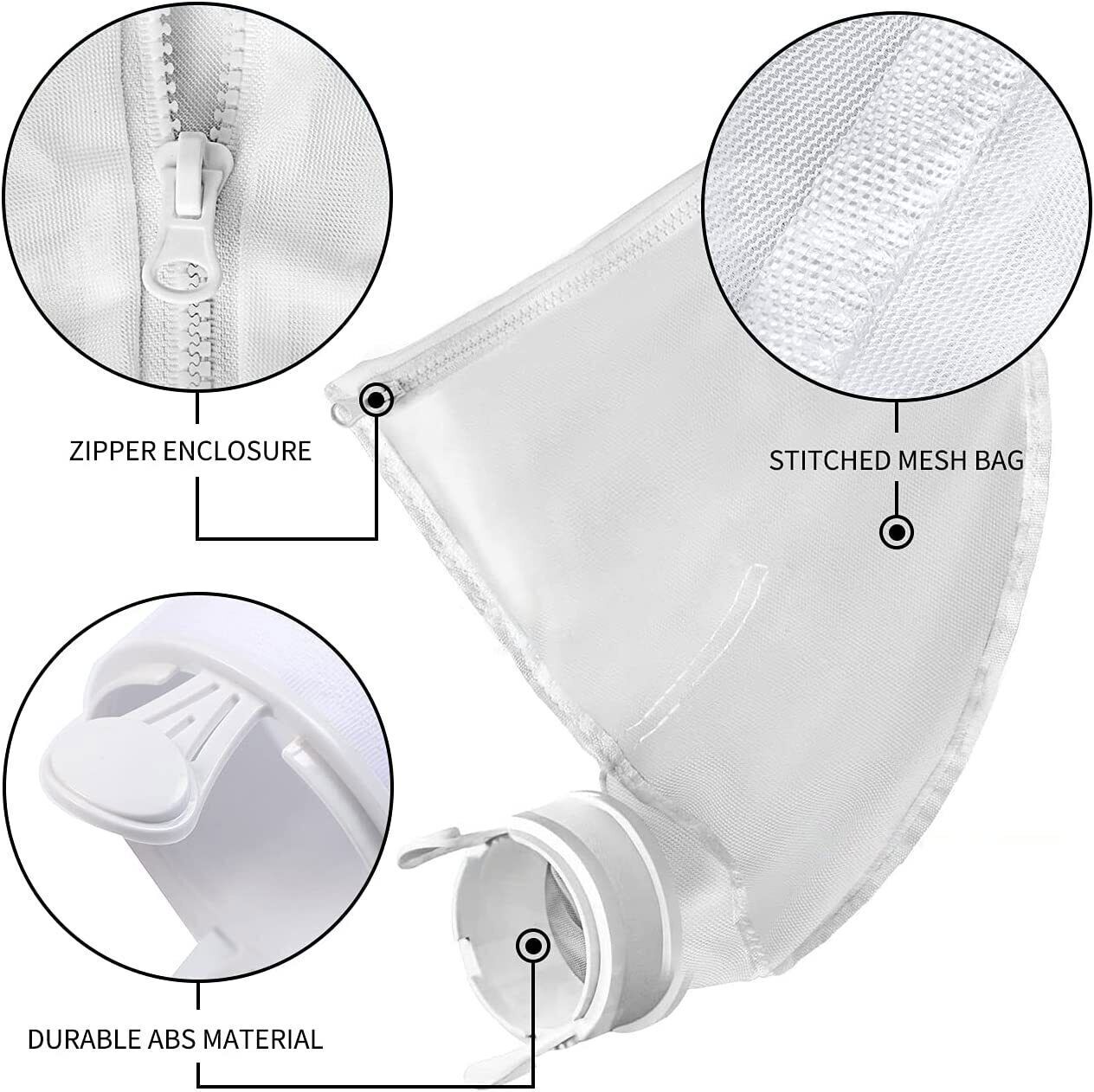 2Pcs 280 480 for Polaris Bags All Purpose Filter Bag for Polaris Replacement