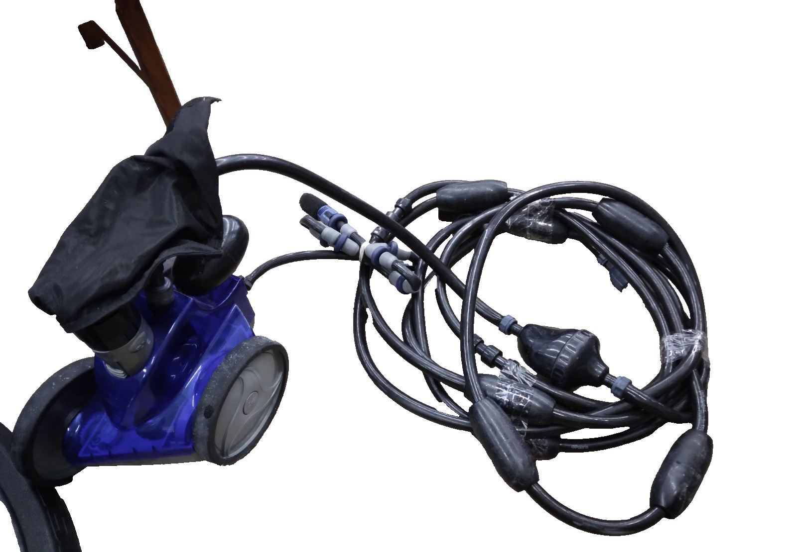 Polaris TR35P Pressure Vacuum Pool Cleaner With Float Heads Extended Feed Hose