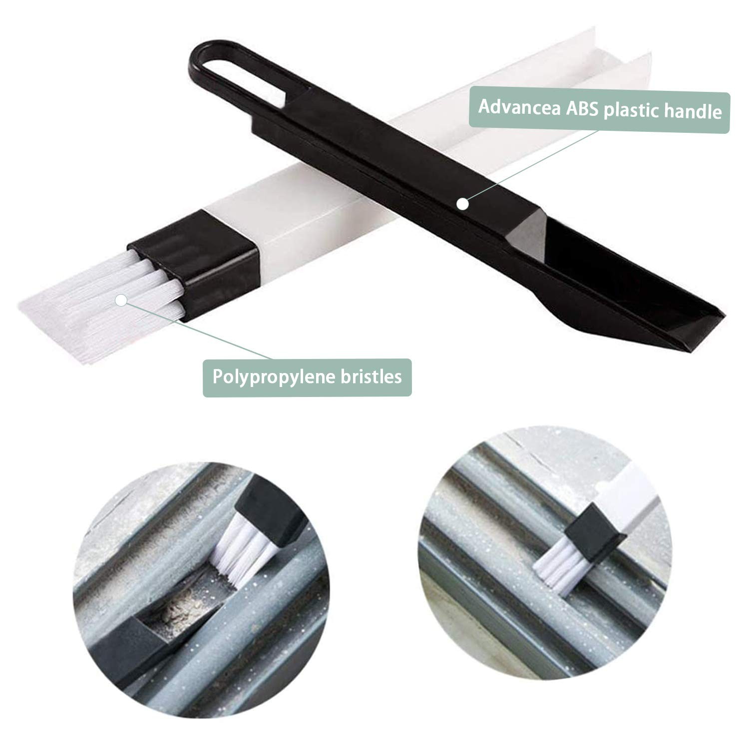 8 Pcs Hand-held Groove Gap Cleaning Tools,Door Window Track Cleaning Tools Gr…