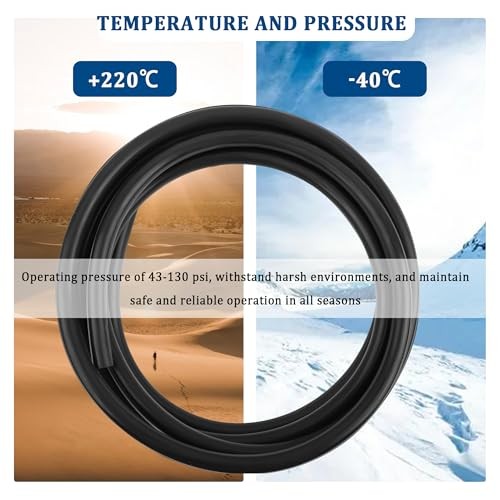 Vacuum Hose Set with ID*OD 3 * 9mm,1PC 9.84Ft 1/8&Prime; (3mm) – 10Ft + 30PCS Adapter