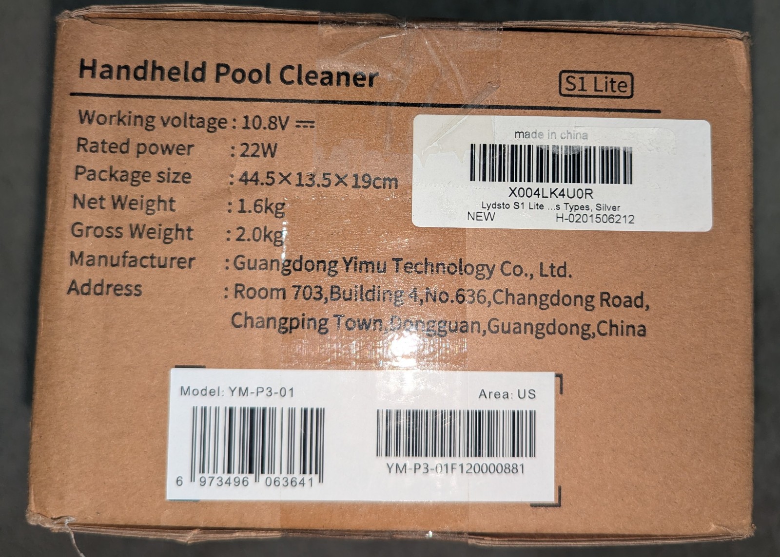 Lydsto S1 Lite Handheld Pool Spa Cleaner Cordless Vacuum IPX8 90min Runtime