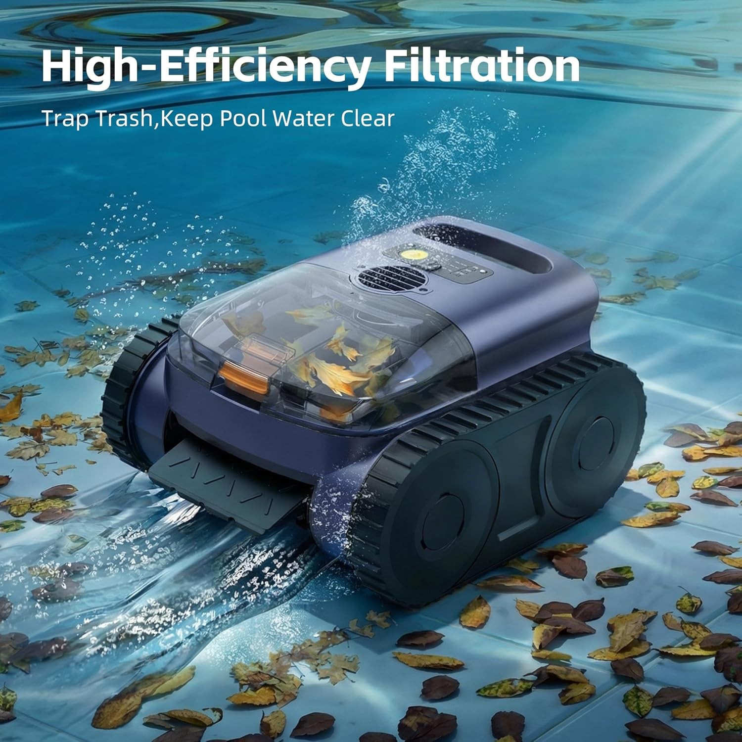 Smart Pool Vacuum Cordless Wall Climbing LED Indicator