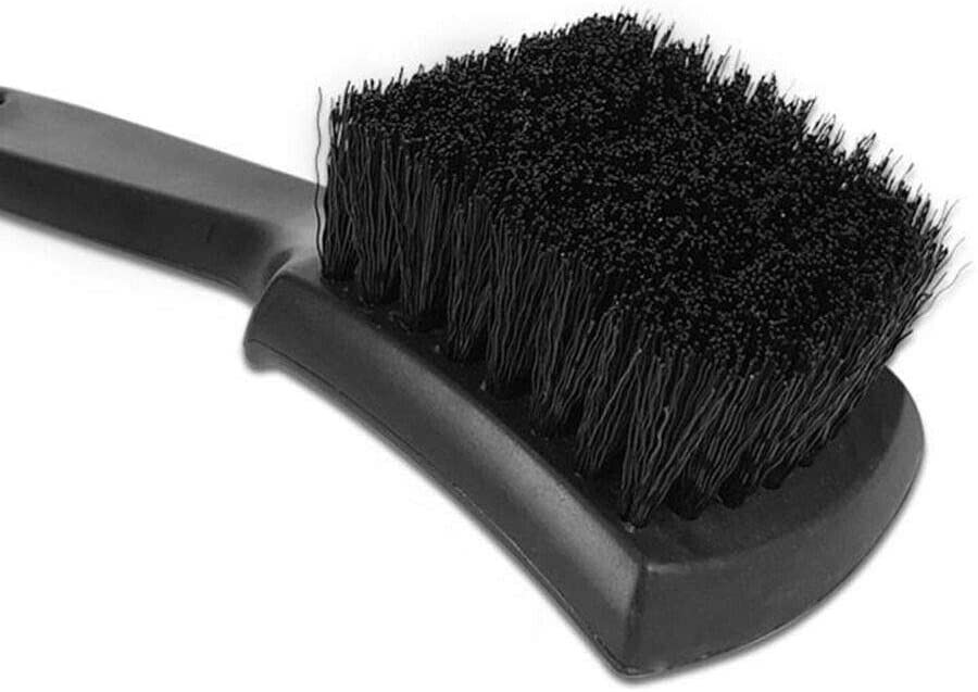 8.5” Nylon Tire Brush, Stiff Bristle Wheel Cleaning Tool, Car Floormat Scrub