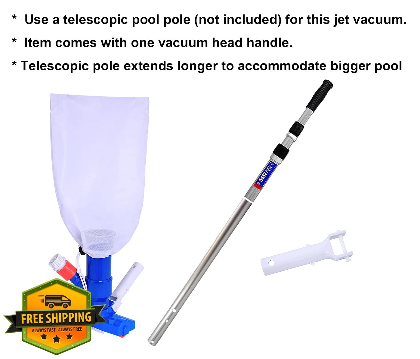 Pool Supply Town Spa Jet Vacuum Cleaner w/Brush