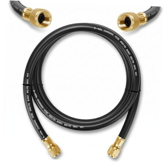2026 Upgraded HV1-3/8&Prime; HVAC Vacuum Hose,Standard 3/8&Prime;×3/8&Prime; Flare Fittings,6