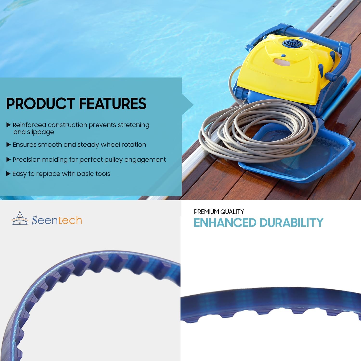 Seentech 9-100-1017 Pool Cleaner Belt Replacement Kit (Small + As Picture
