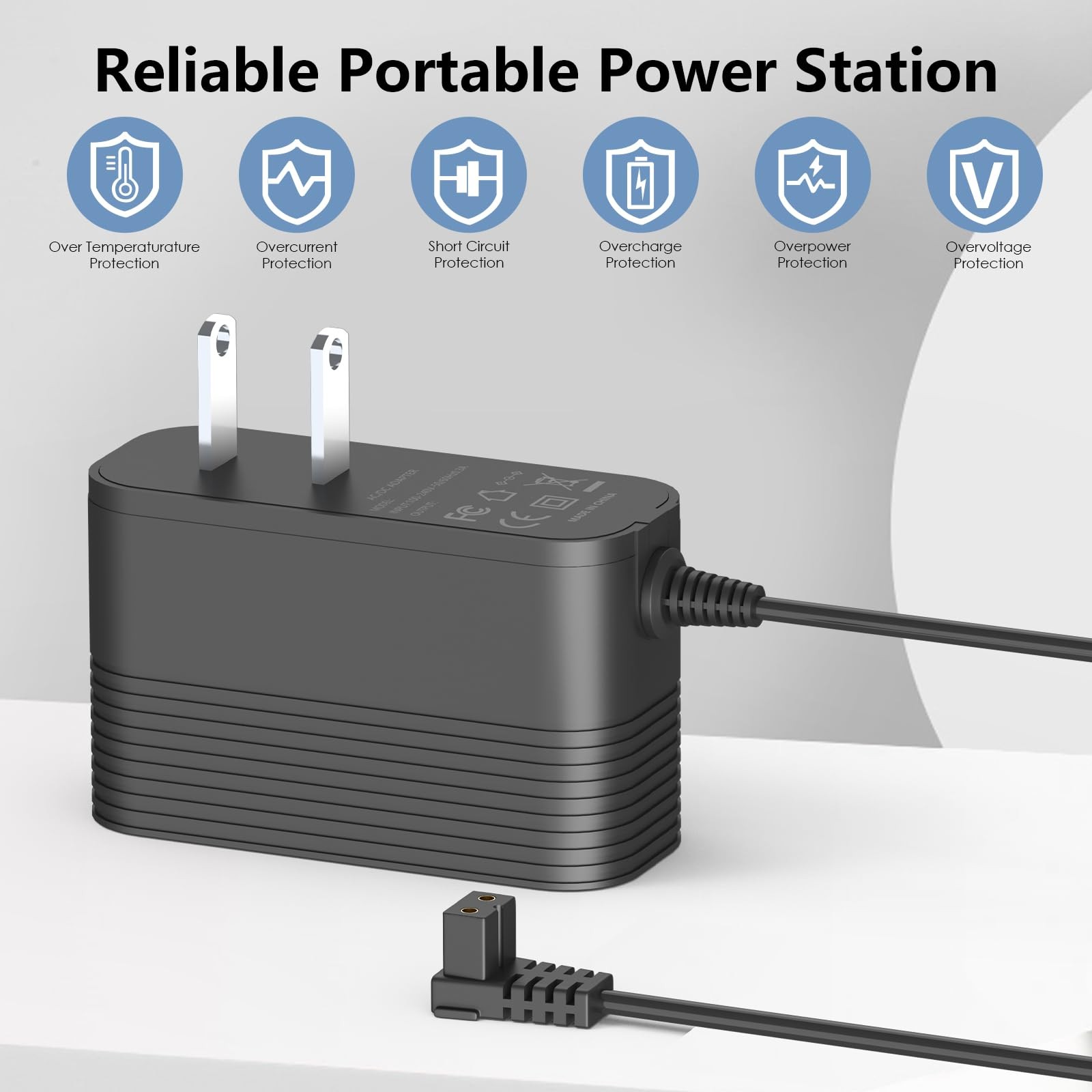 12.6V 1.8A Charger for Aiper Robotic Pool Cleaner Compatible with White