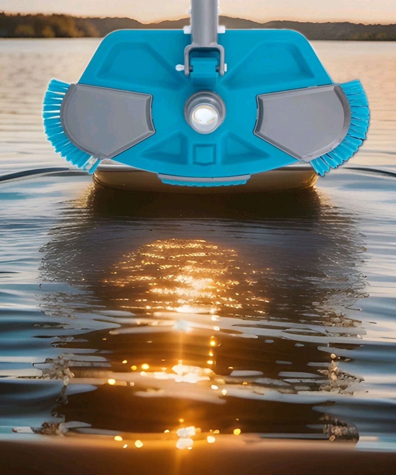 VH-324 Deluxe Weighted Pool Vacuum Head With Side Brushes Swivel Connections