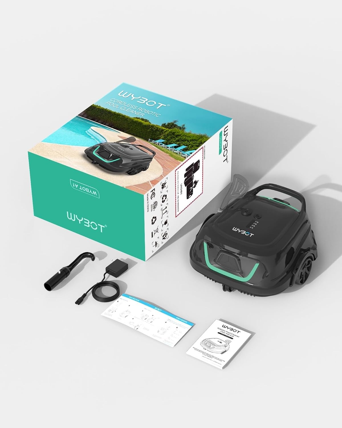 WYBOT A1 Cordless Robotic Pool Cleaner, Automatic Pool Vacuum