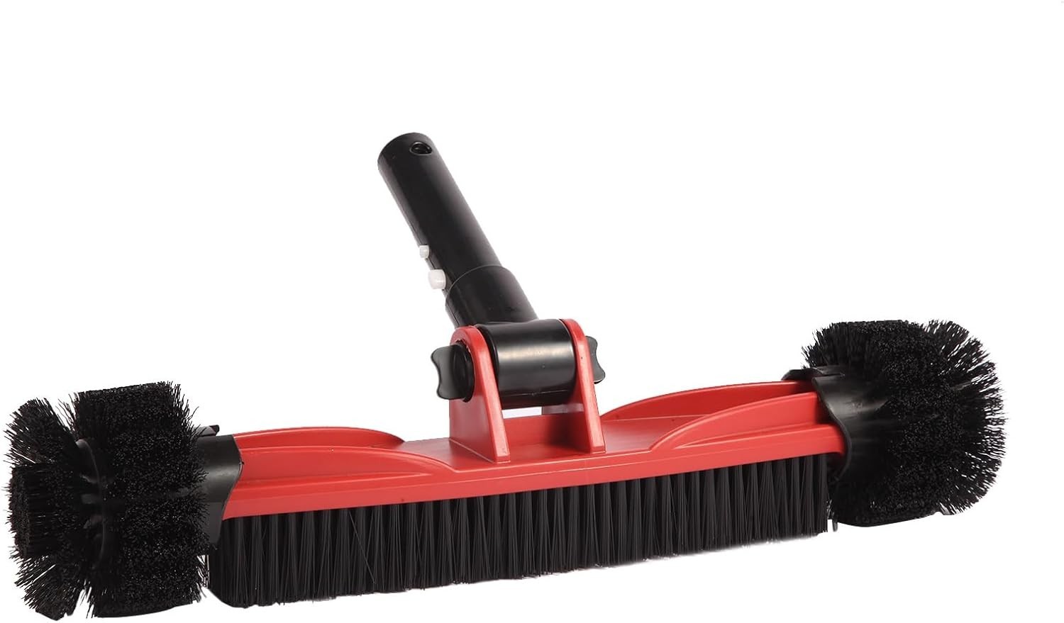 Pool Brush Head with Round Ends, Heavy Duty Pool Brushes for Cleaning Pool Wa…
