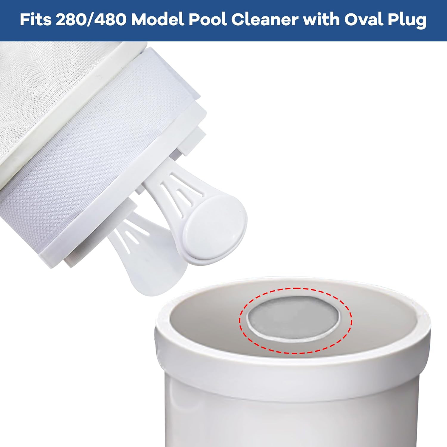 Pool Cleaner Bags, 4 Pack Pool Sweep Bag, Nylon Mesh Pool Vacuum Bag Replacement