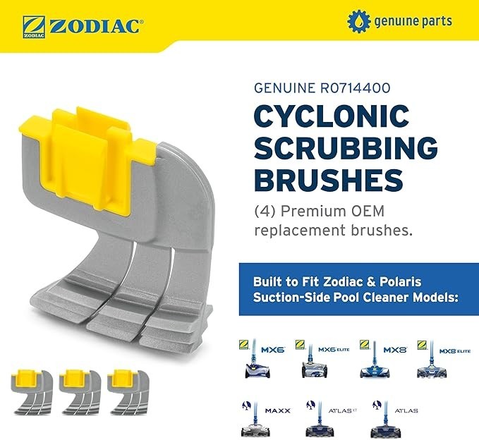 Baracuda Original R0714400 – 4Pcs Cyclonic Scrubbing Brush