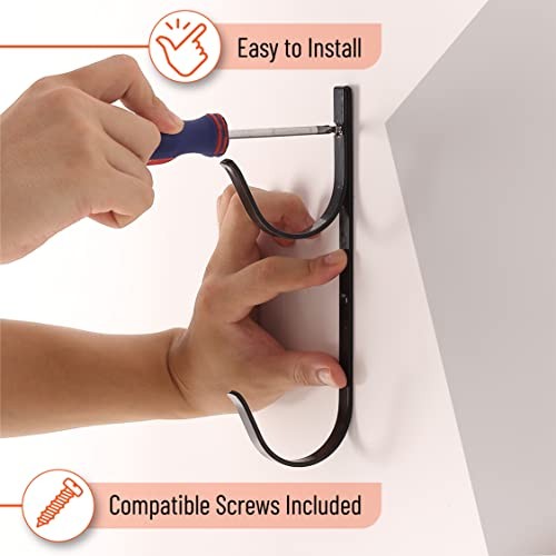 Pool Pole Hanger – 2 Pack, Pool Equipment Hooks for Poles and Hose,