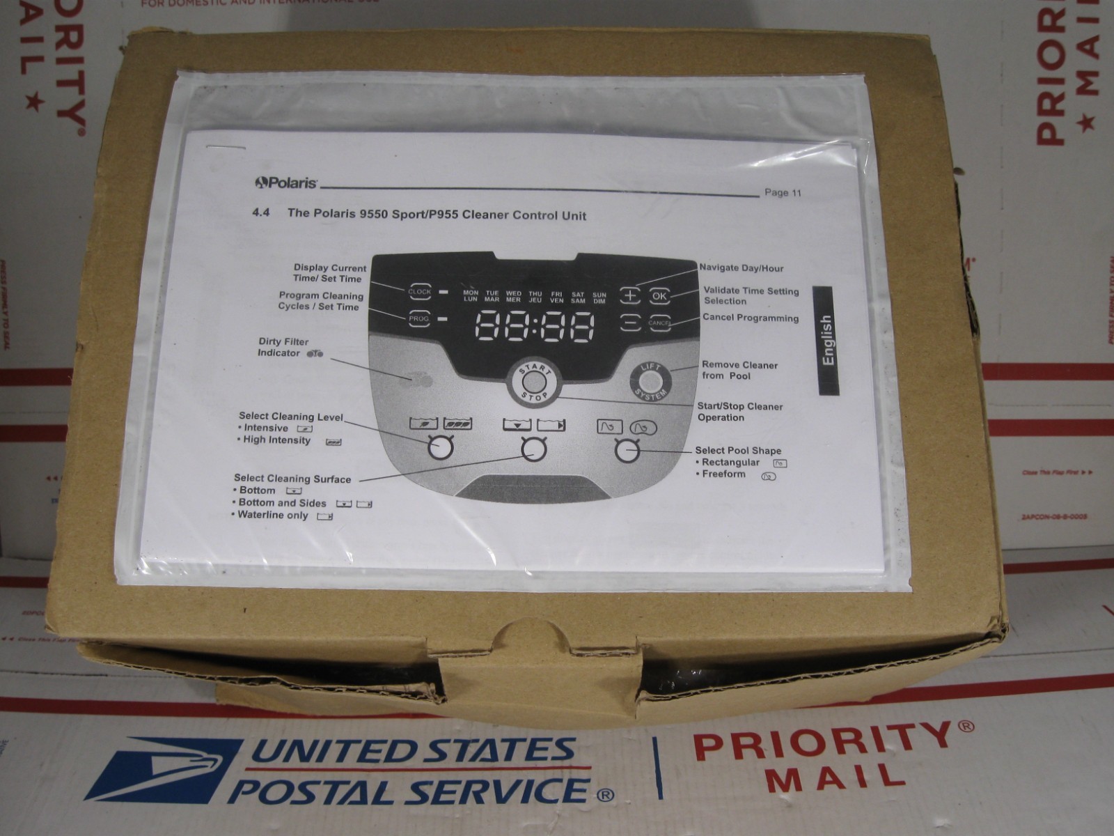 POLARIS 9550 POOL CLEANER CONTROL UNIT R0588300 WITH REMOTE CONTROL R0589000 NEW
