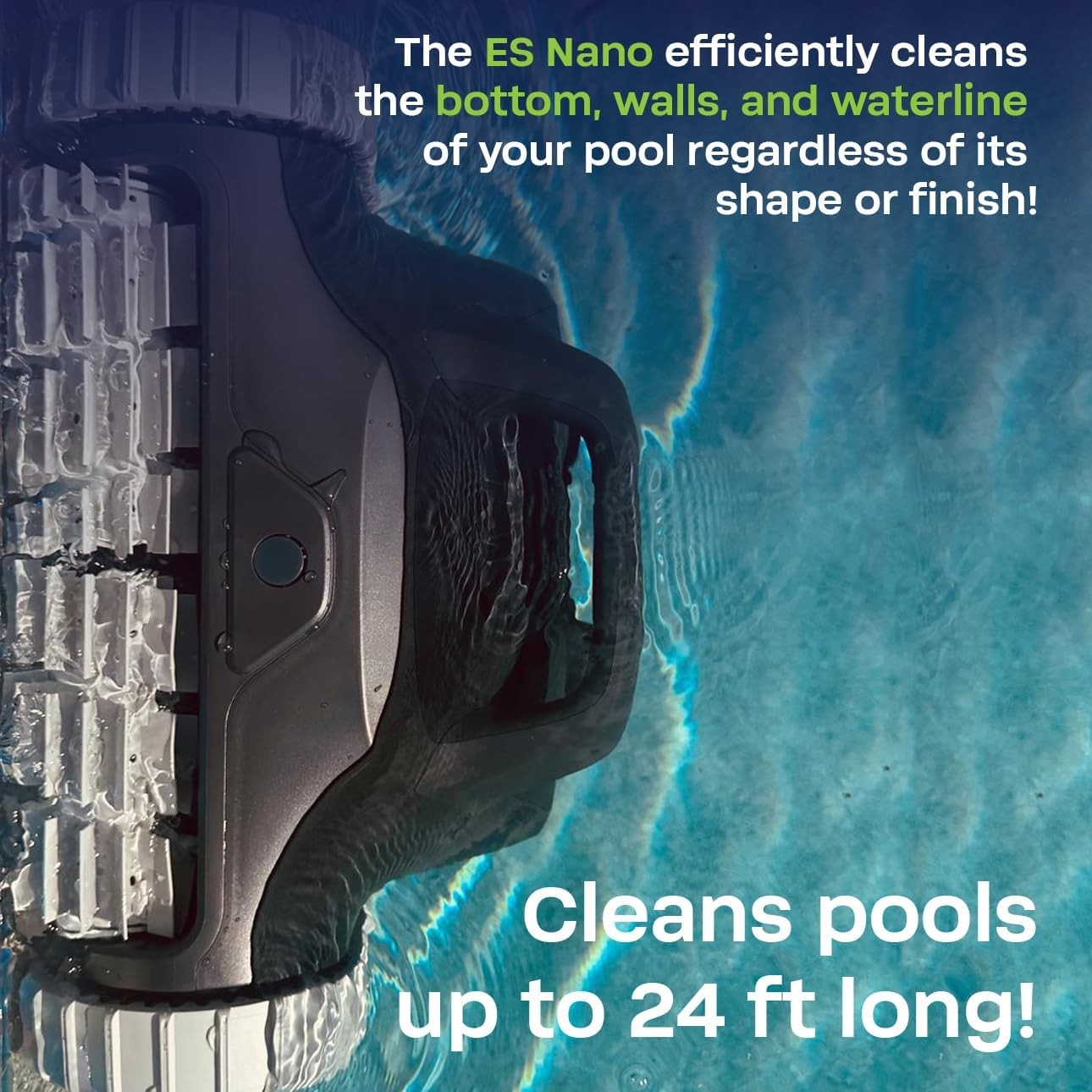 BWT ES Nano Cordless Robotic Pool Cleaner, Cleans Floor, Walls & Waterline