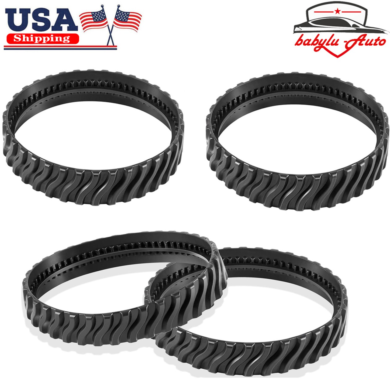 4-Pack R0526100 Track for Zodiac Baracuda MX6 MX8 Elite Series Pool Cleaner