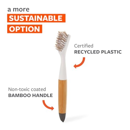 The Every-Crevice Detail Brush, Deep Cleaning Brush for Crevices, 2 Pack White