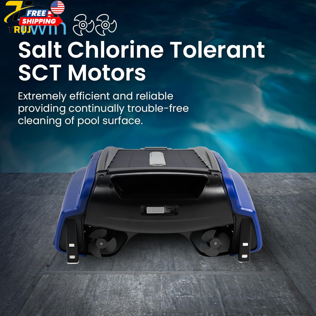 SE Solar Powered Automatic Robotic Pool Surface Skimmer Cleaner with 24/7 Contin