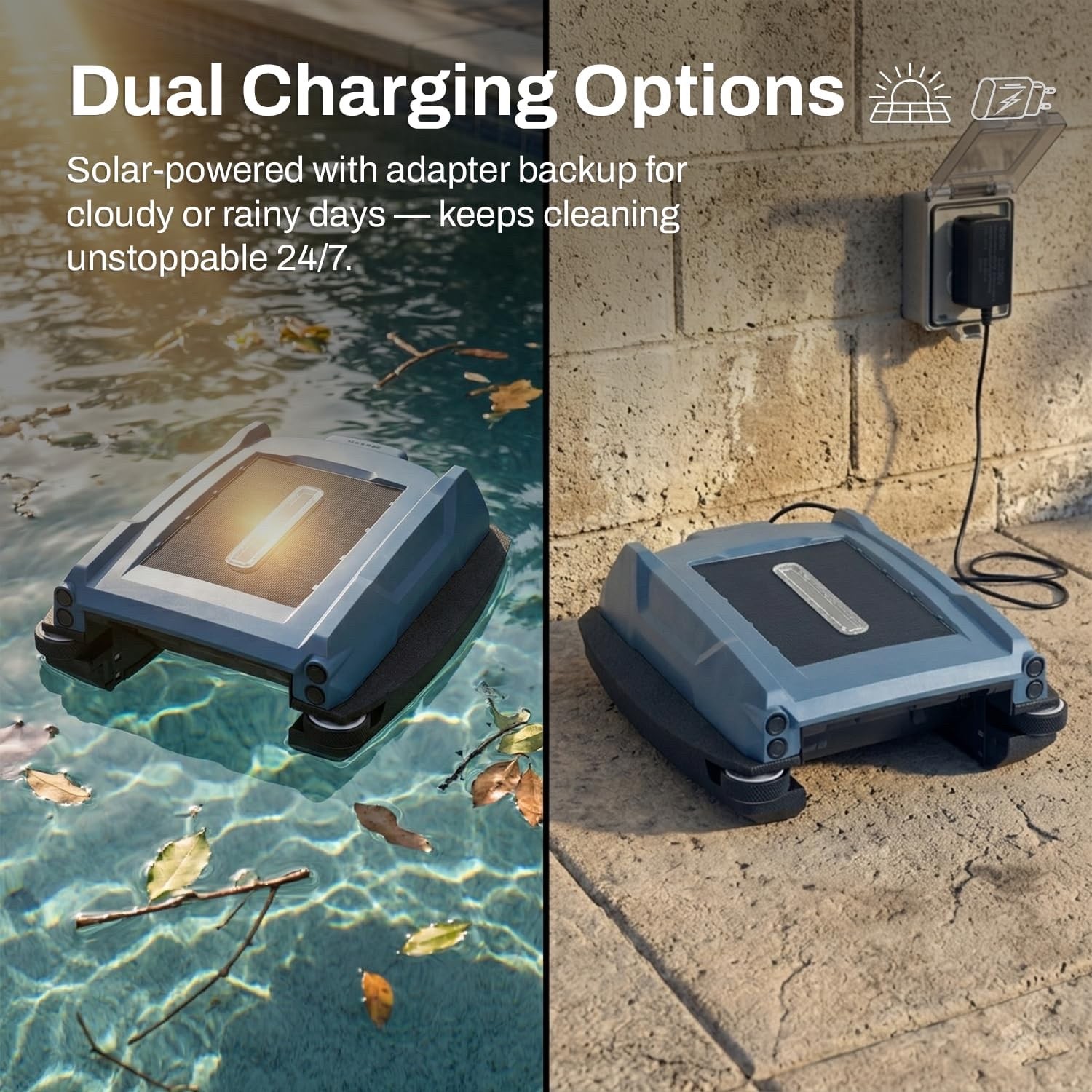 BETTA Neo Solar Powered Robotic Pool Skimmer, Smart App Control, In/Aboveground