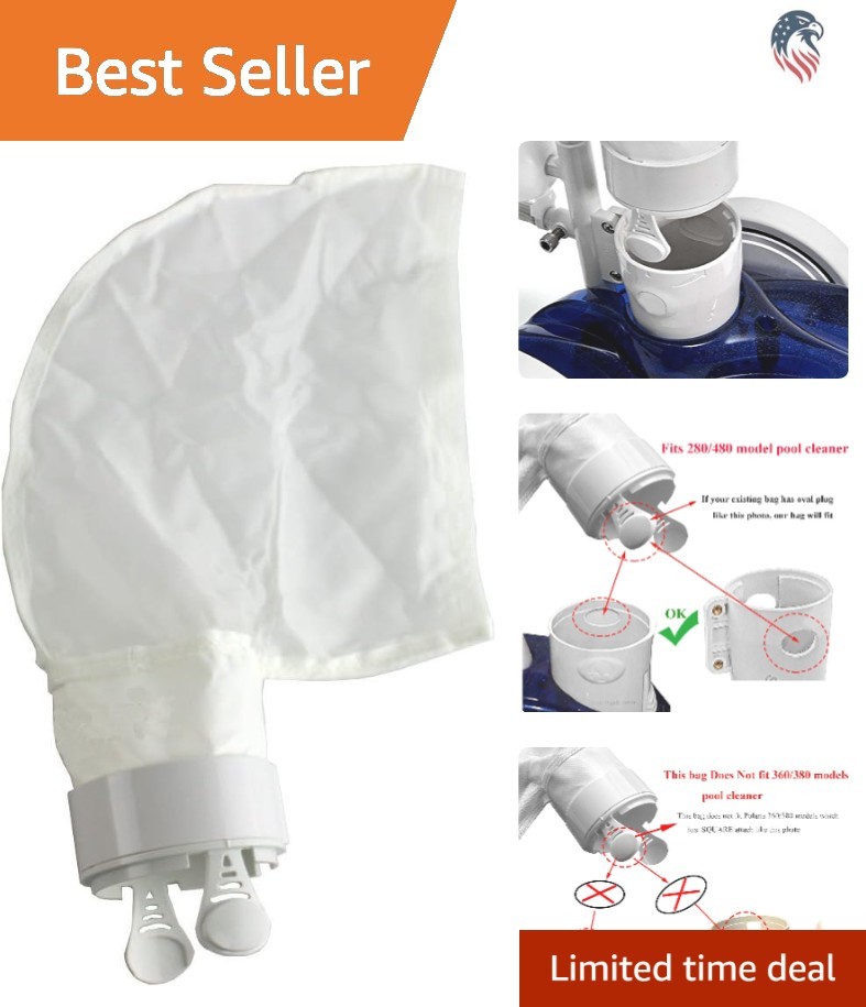 Pool Cleaner Sand Silt Bag Compatible with Polaris 280 480 K14 Replacement