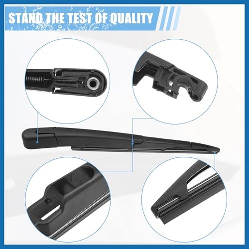 Rear Windshield Wiper Blade Arm Set Back Wiper Assembly Replacement Fit for