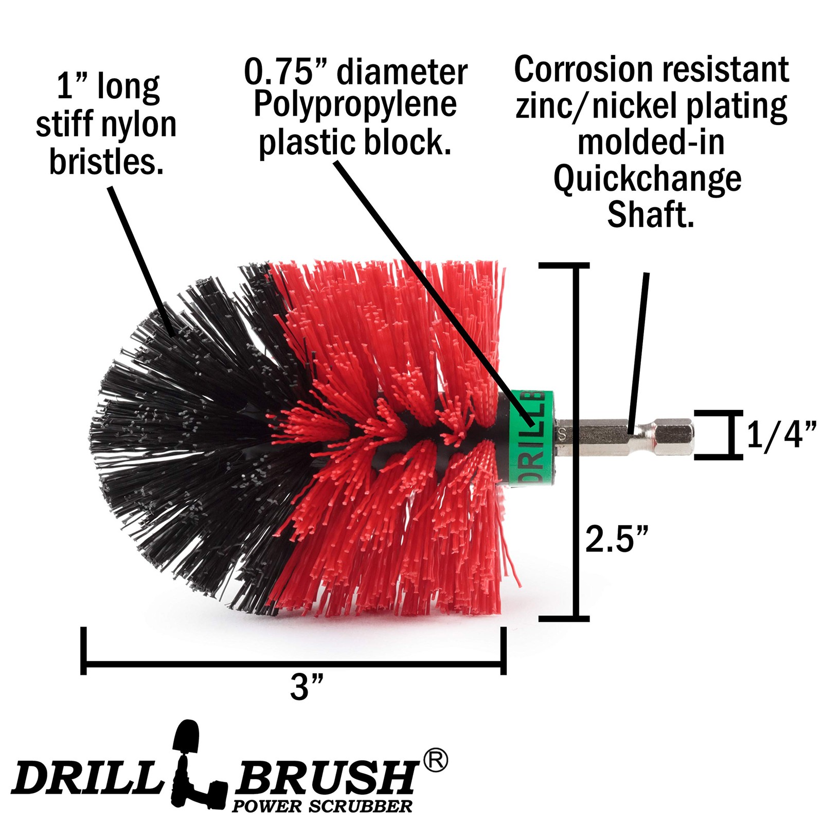 Outdoor Small Scrub Brush – Patio Cleaning Scrub Brush – Concrete Pools Clean…