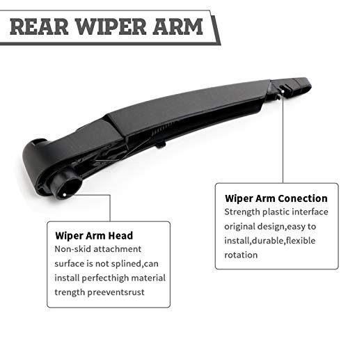 Rear Wiper Arm & Blade Kit,Exact-Fit Replacement for Mini Cooper R56 2007