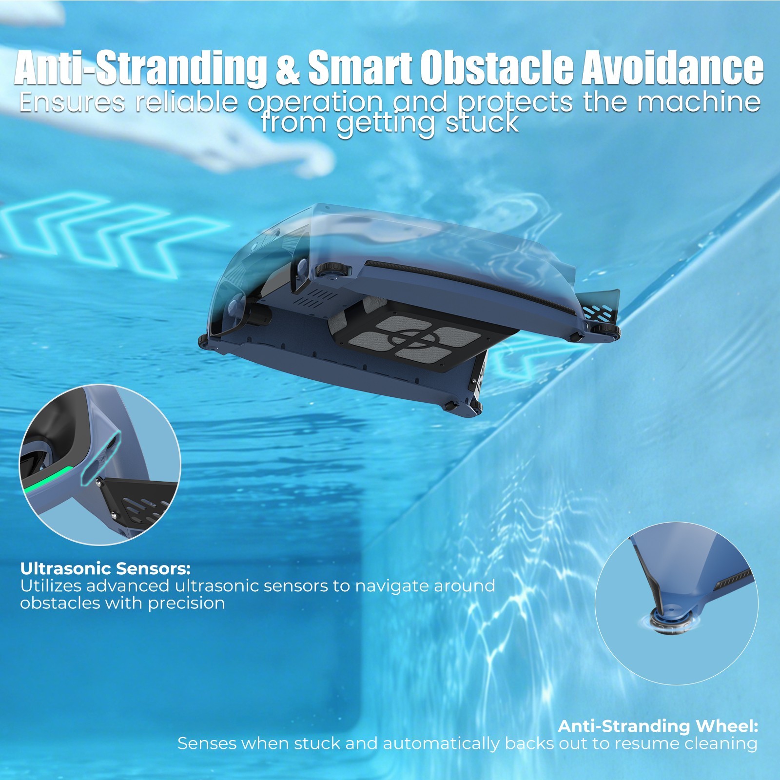 AIRROBO SP200 Solar Powered Robotic Pool Skimmer Cordless Automatic Pool Cleaner