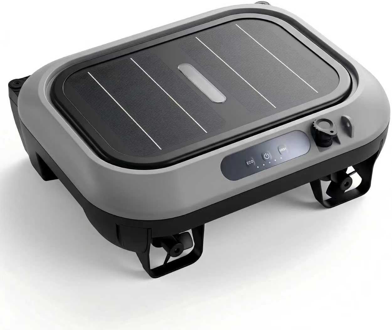 Cordless Solar Powered Robot Pool Skimmer, 150 Minute Runtime, 180-Micron Filter