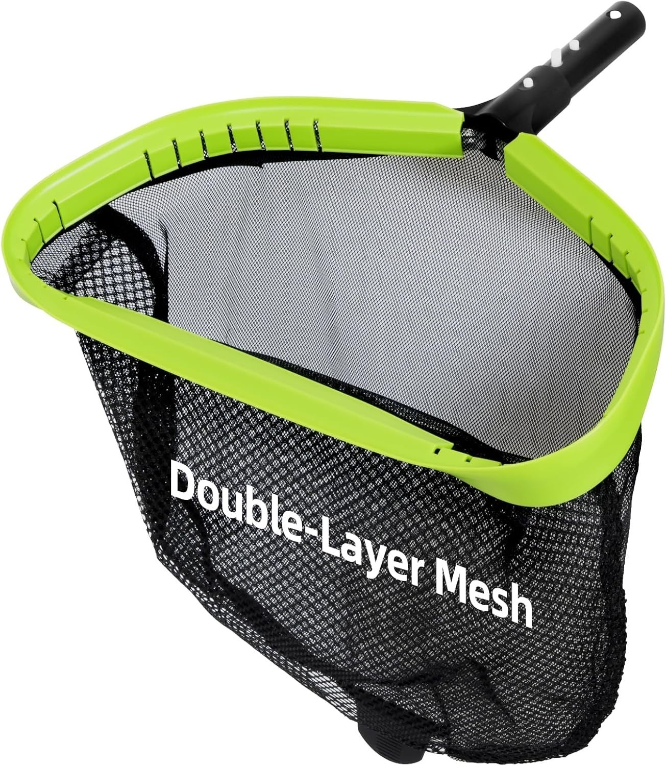 Heavy Duty Aluminum Pool Skimmer Net Double Layer Mesh 17.5&Prime; Professional Lea…