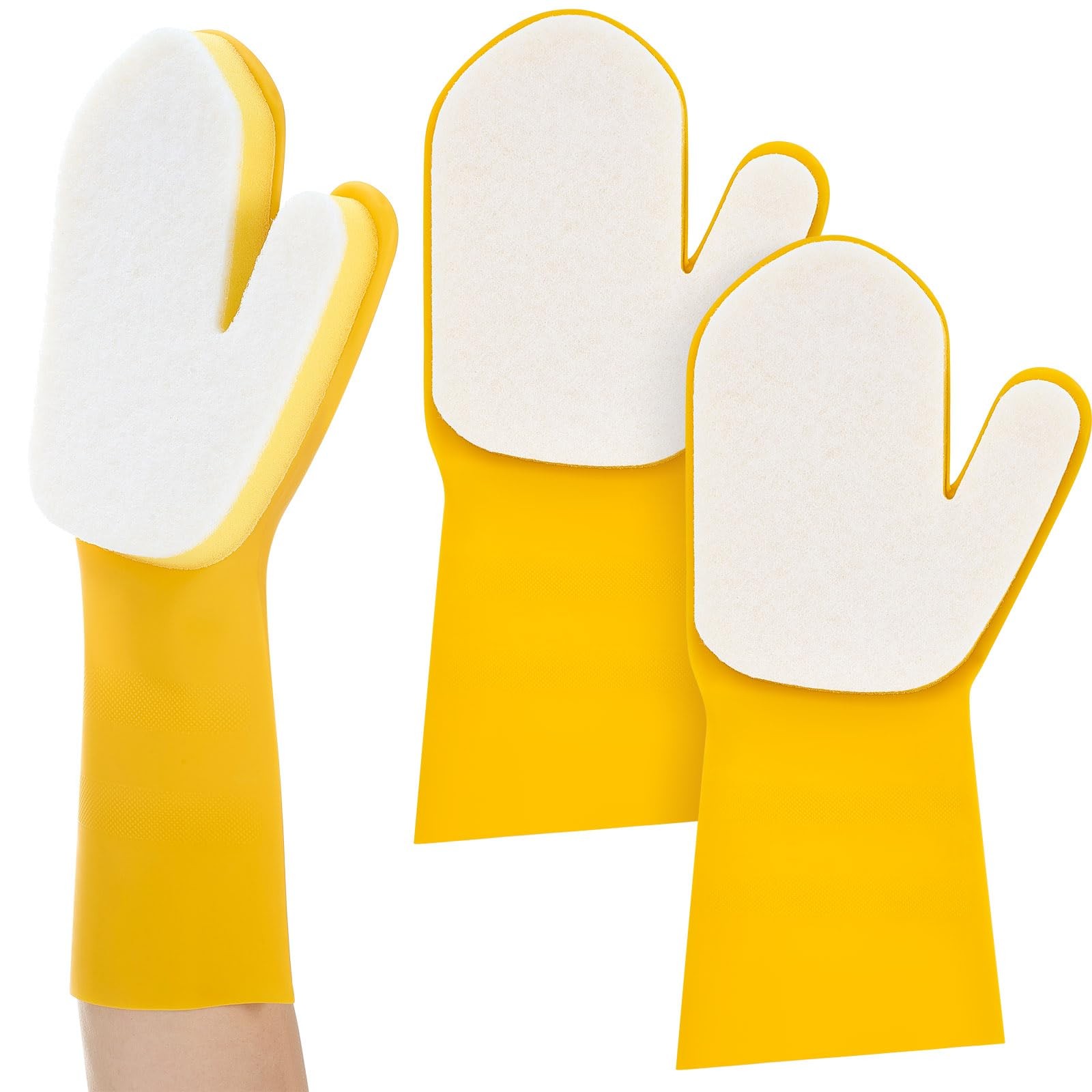 3 Pieces Pool Cleaning Gloves for Swimming Pool Hot Tub, Spa Mitt, Waterproof…