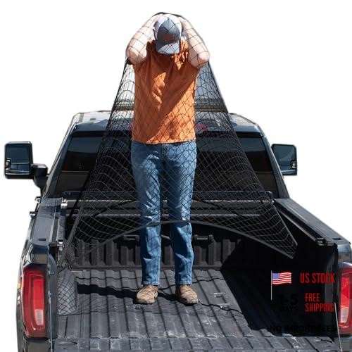 Upgraded Highly Elastic Cargo Net, USA Full Size Trucks – Single Layer