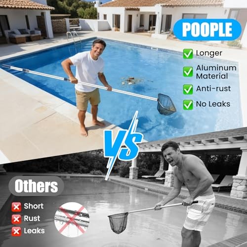 Professional 12 Foot Telescopic Aluminum Swimming Pool Pole – Attach 12ft