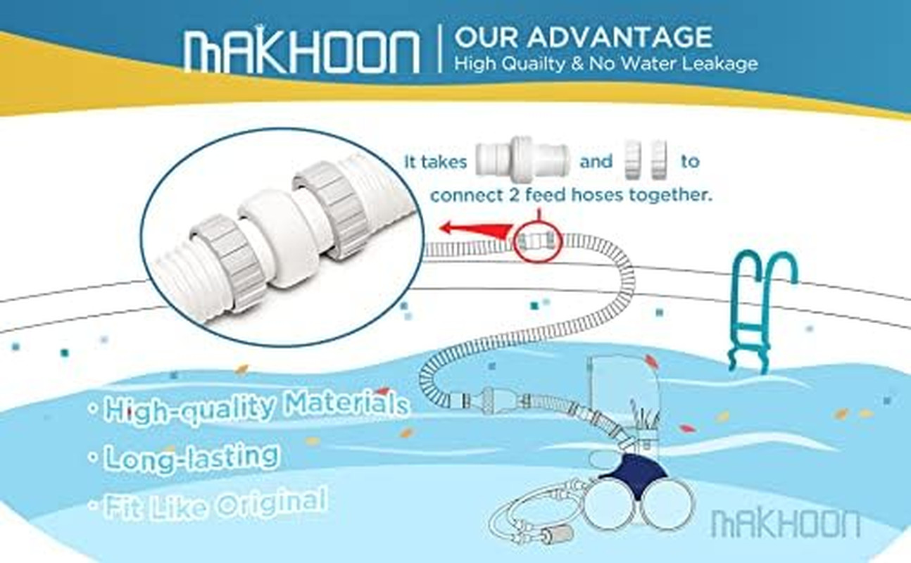 Pool Cleaner Hose Swivel & Nut Combo Replacement Kit for Polaris Zodiac 360 (3 P