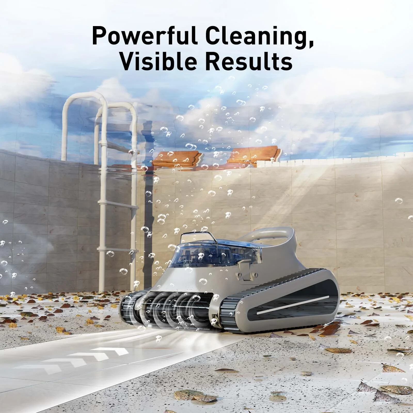 Seauto Crab Robotic Pool Cleaner 2024 – Auto Sonar Smart Floor & Wall Scrubber