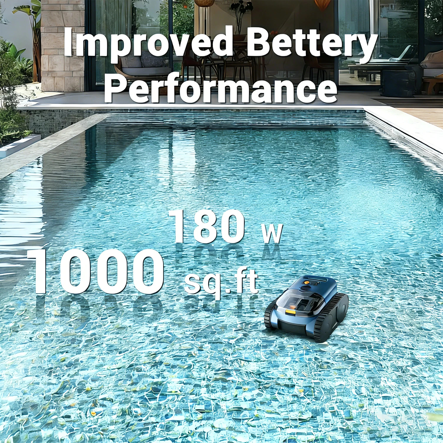 New Automatic Pool Cleaner Wall Climbing Waterline/Wall/Floor Cleaning For Pools