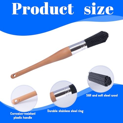 Parts Cleaning Brush Home and Auto Use Parts Cleaner Brush Solvent Balck 2pcs