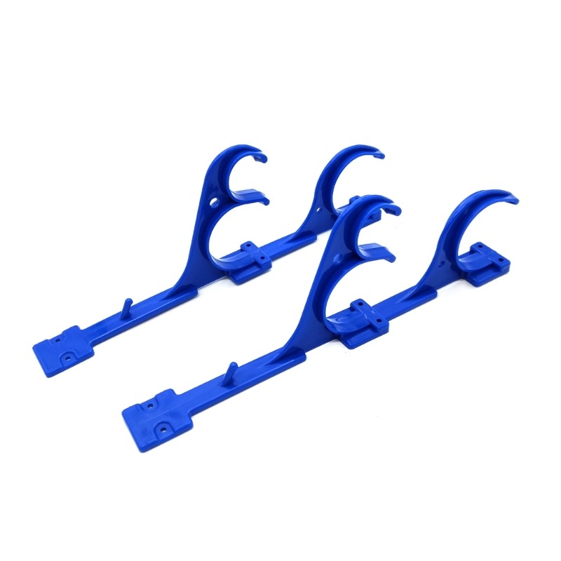 2Pcs Pool Pole Hanger Hook Plastic Holder with Screws for Outdoor Swimming Pool