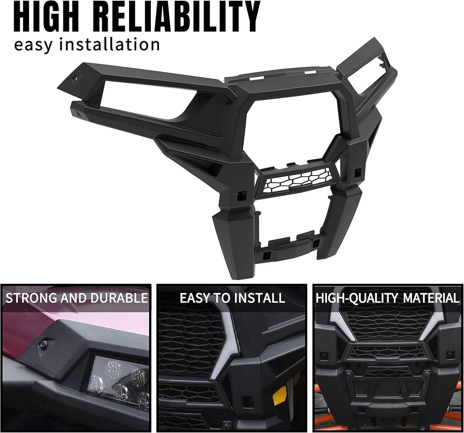 Front Fascia for Polaris RZR XP 1000 / RZR XP4 1000 2014-2018, Front Grill