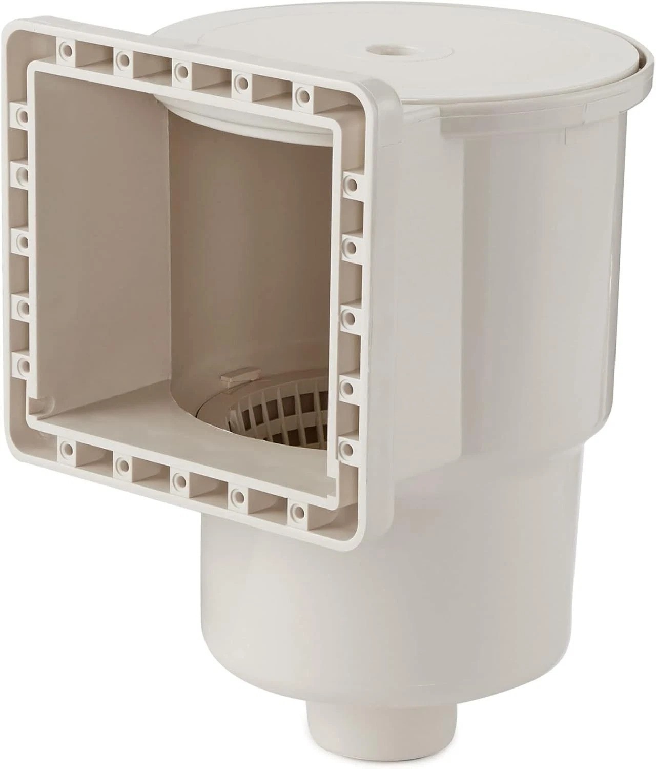 HYDROTOOLS Standard ABS Thru-Wall Skimmer Kit, White – Includes Return Fittin…