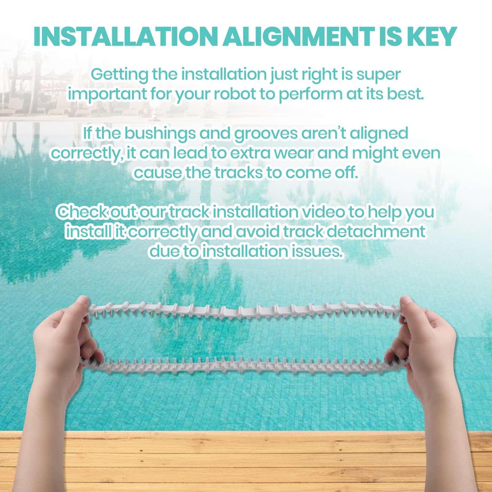 2-Pack Replacement Tracks for Dolphin Robotic Pool Cleaners 9983152-R2